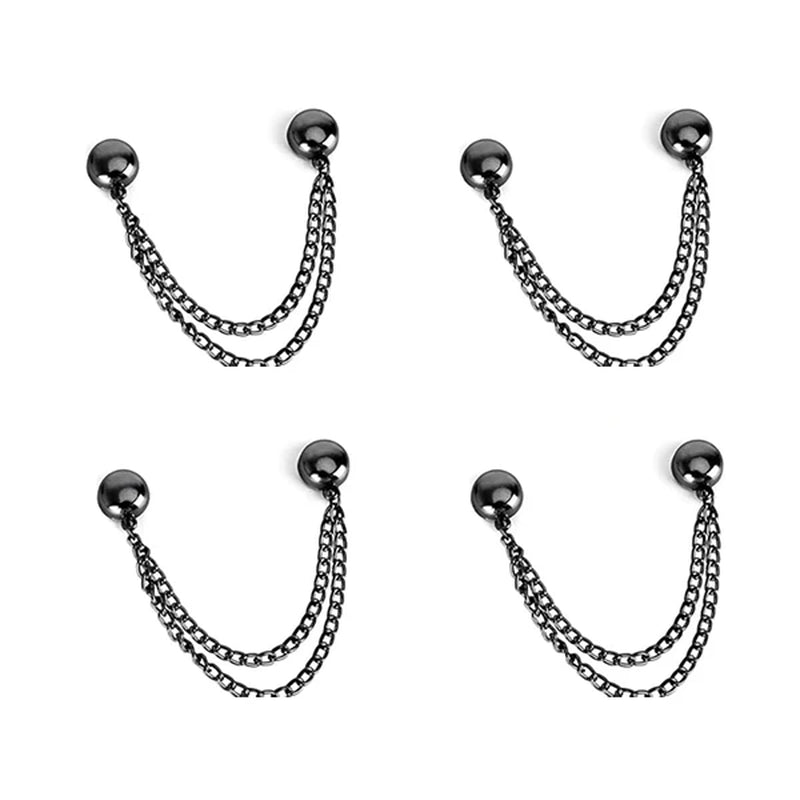 4PCS Magnetic Clothing Clips Multi-Function Magnetic Strength Buttons Clips Pinless Brooch Clips for Women Clothes Cardigans