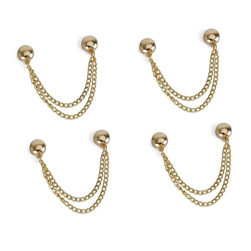 4PCS Magnetic Clothing Clips Multi-Function Magnetic Strength Buttons Clips Pinless Brooch Clips for Women Clothes Cardigans