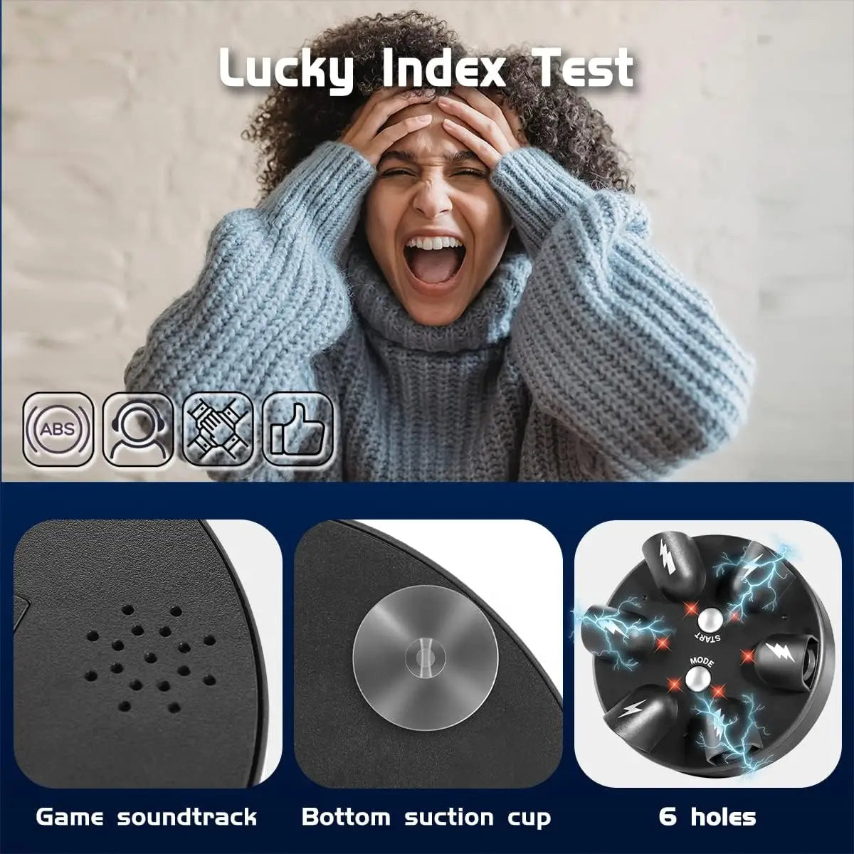 Six Finger Lie Detector Finger Click Decompression Party, Electric Miracle Toy Family Party Creative Toy