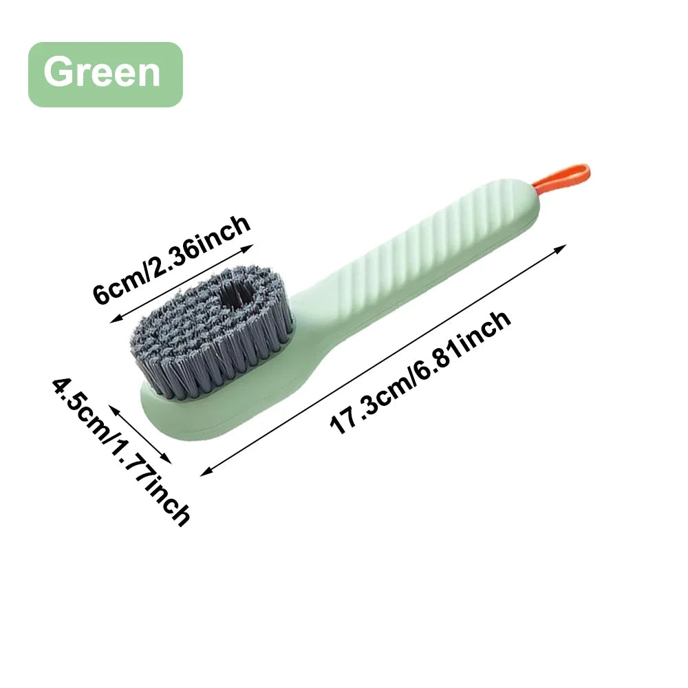 1/2Pcs Multifunctional Cleaning Shoe Brush Slippers Shoe Cleaning Brush Rubber Soft Bristle Cleaning Tool Shoe Shine Brush