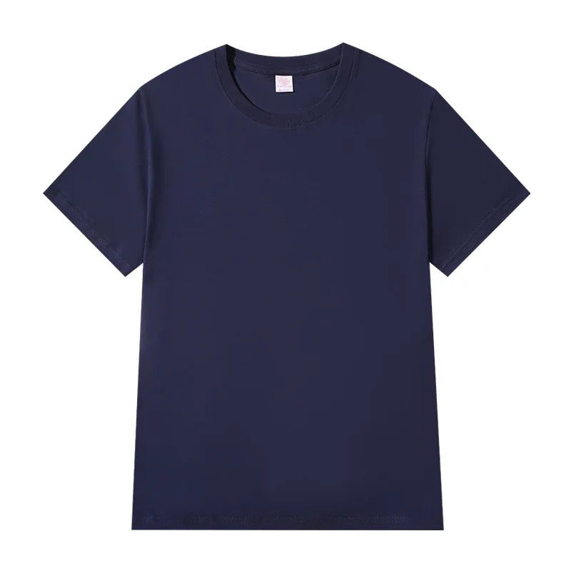 Women T-Shirts 2025 Tops Solid Short Sleeve Loose O-Neck Cotton Casual Ladies Shirts Harajuku Korean Summer Woman Tshirts