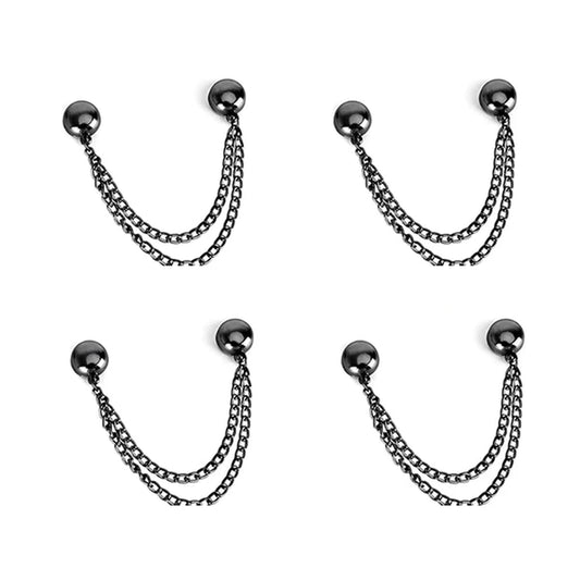 4PCS Magnetic Clothing Clips Multi-Function Magnetic Strength Buttons Clips Pinless Brooch Clips for Women Clothes Cardigans