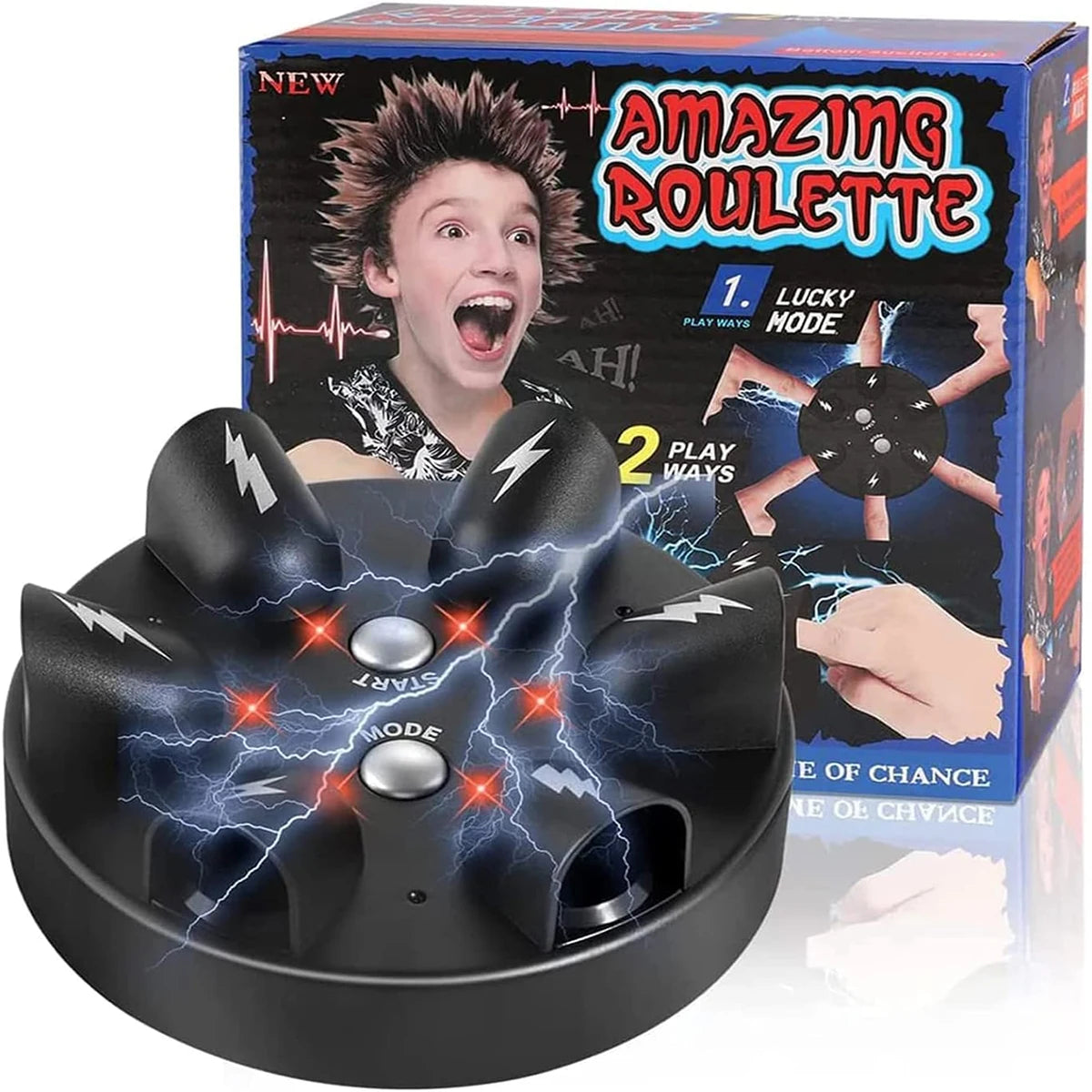 Six Finger Lie Detector Finger Click Decompression Party, Electric Miracle Toy Family Party Creative Toy