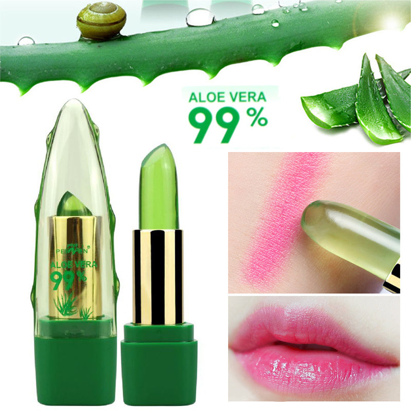Aloe Vera Colour-Changing Lipstick - Hydrating & Long-Lasting Lip Balm
