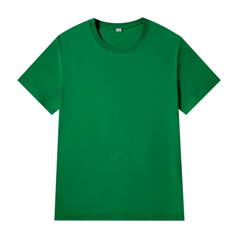 Women T-Shirts 2025 Tops Solid Short Sleeve Loose O-Neck Cotton Casual Ladies Shirts Harajuku Korean Summer Woman Tshirts